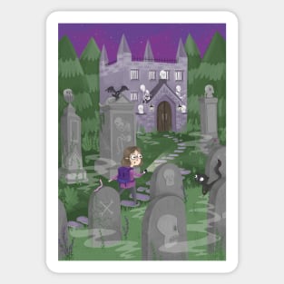 Exploring the Graveyard Sticker